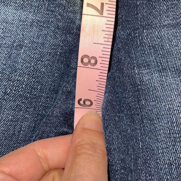 Frame Denim Womens Le Mini Bootcut Jethro Whiskered Raw Hem Jeans Blue Size 25 - Picture 8 of 9